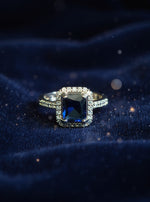 Yashmita Ring (silver blue stone)