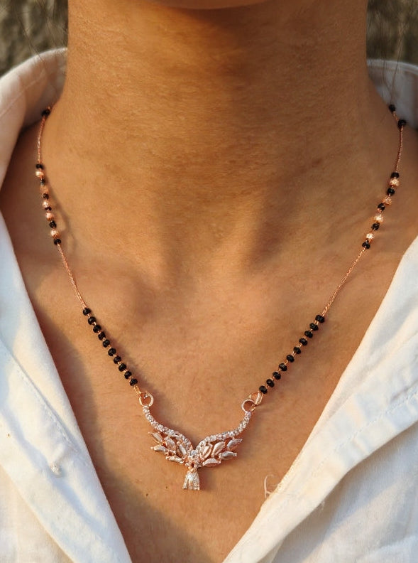 Aveera Mangalsutra(rose gold)