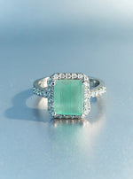 Kanak Ring(Silver Pale Turquoise Stone)