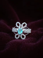 Nilakshi Ring ( Silver Pale Turquoise Stone)