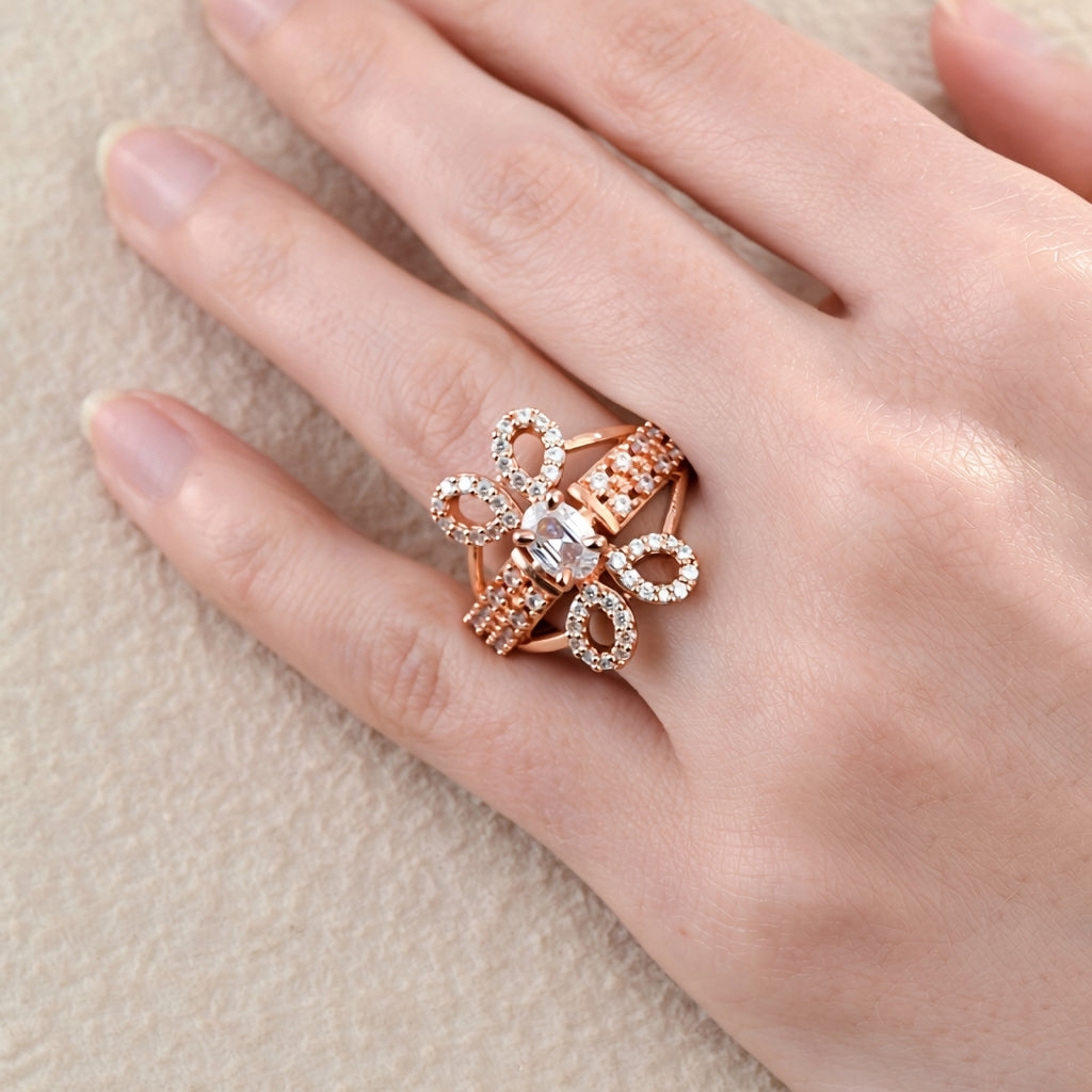 Kasvi Ring (Golden White stone)