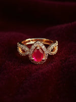 Heer Ring (Goden Pink Stone)