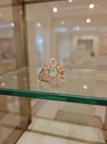 Naira Ring (Golden Pale Turquoise)