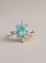 Pari Ring (Silver Pale Turquoise Stone)