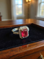 Alfiya Ring (Silver pink stone)