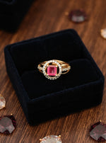 Komal Ring (Golden Pink Stone)