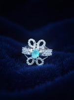Nilakshi Ring ( Silver Pale Turquoise Stone)