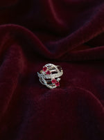 Shakshi Ring (Silver pink stone)