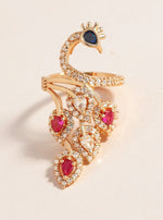 Pihu Ring (Golden Pink Stone)