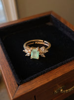 Vibha Ring (GoldenPale Turquoise Stone)