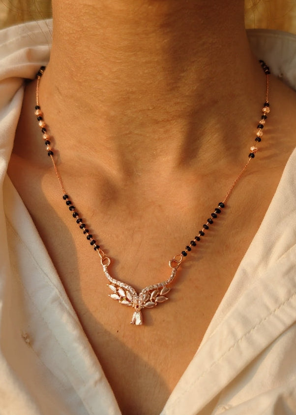 Aveera Mangalsutra(rose gold)