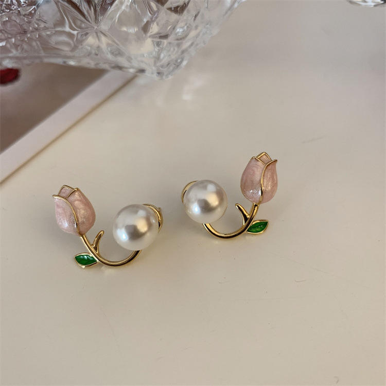 Tulip Floral Ear Studs