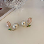 Tulip Floral Ear Studs