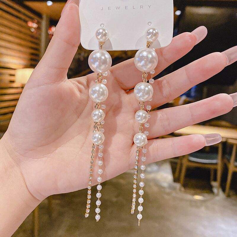 Korean Pearl Drop Earrings
