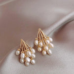 Korean Earrings Pearl Jhumki Look