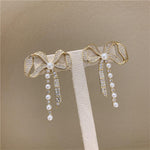 Crystal Bow Drop Earring