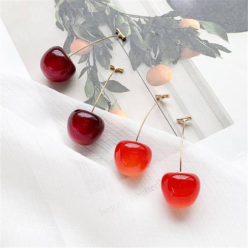 Korean Maroon Cherry Shape Design Drop