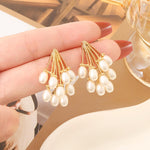 Korean Earrings Pearl Jhumki Look