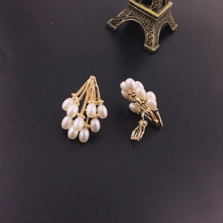 Korean Earrings Pearl Jhumki Look