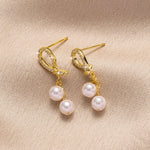 Korean Earrings Pearl Jhumki Look