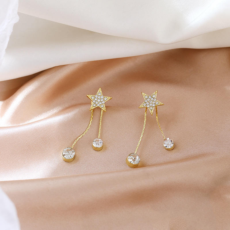 Gold-Plated Beautiful Korean Bow Tie themed Earrings
