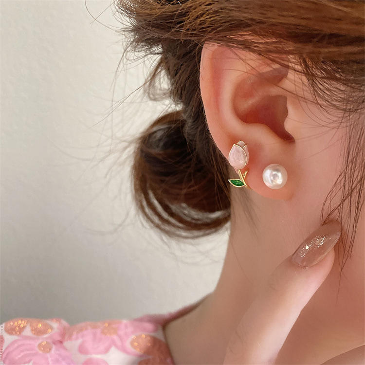 Tulip Floral Ear Studs