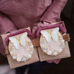 Butterfly Hoop Pearl Earrings