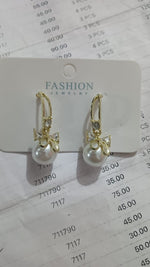 Korean Gold Plated Pearl Drop Earrings