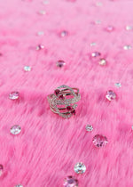 Shakshi Ring (Silver pink stone)