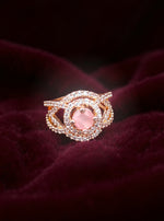 Dakshata Rng (Golden Light Pink Stone)