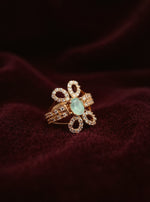 Naira Ring (Golden Pale Turquoise)