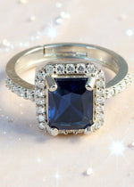 Yashmita Ring (silver blue stone)