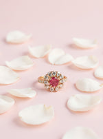 Srija Ring (Gold Pink Stone)