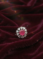 Urmi Ring (silver pink stone)