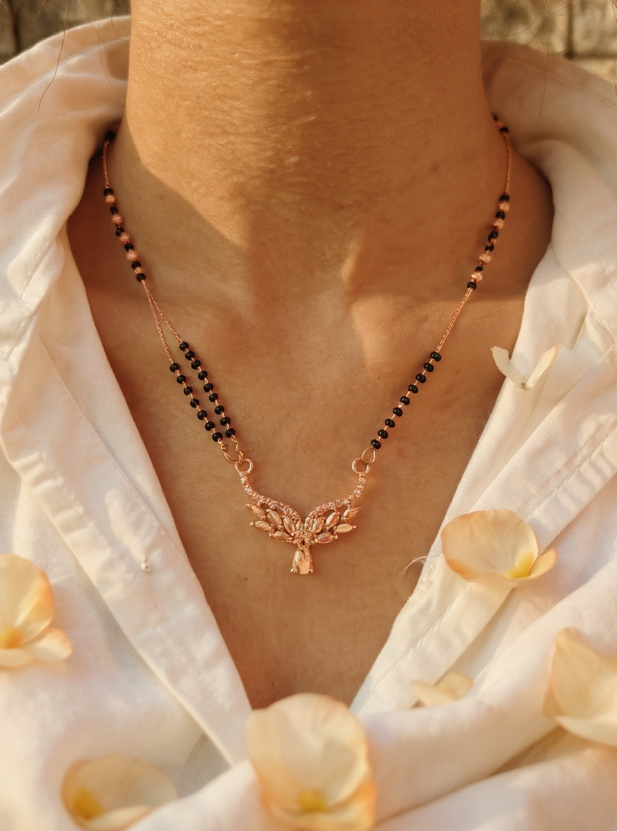 Aveera Mangalsutra(rose gold)