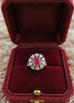 Urmi Ring (silver pink stone)