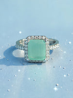 Kanak Ring(Silver Pale Turquoise Stone)