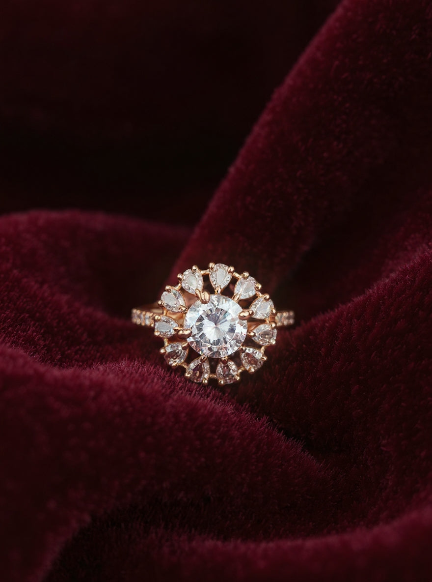 Triptika Ring ( Golden)