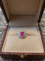 Urmi Ring (silver pink stone)