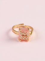Eilika Ring (Golden light pink stone)