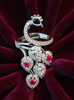 Mayuri Ring (Silver Pink Stone)