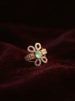 Naira Ring (Golden Pale Turquoise)