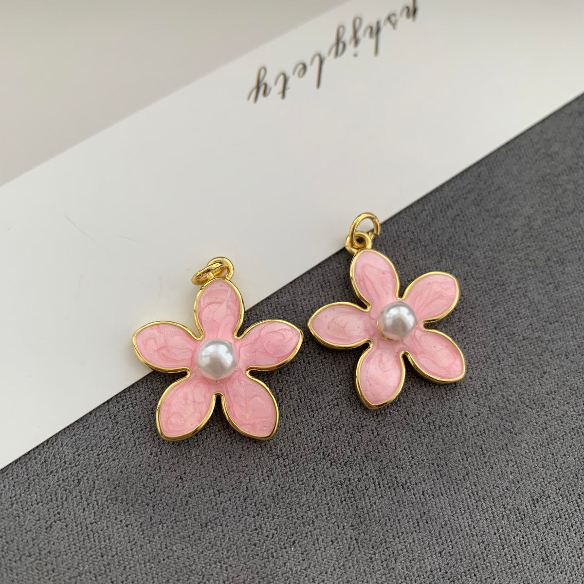 Korean flower pearl earring trendy