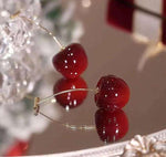 Golden and White Pearl Bow Tie Dangling Korean Fashion Earring