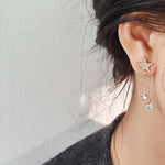 Gold-Plated Beautiful Korean Bow Tie themed Earrings