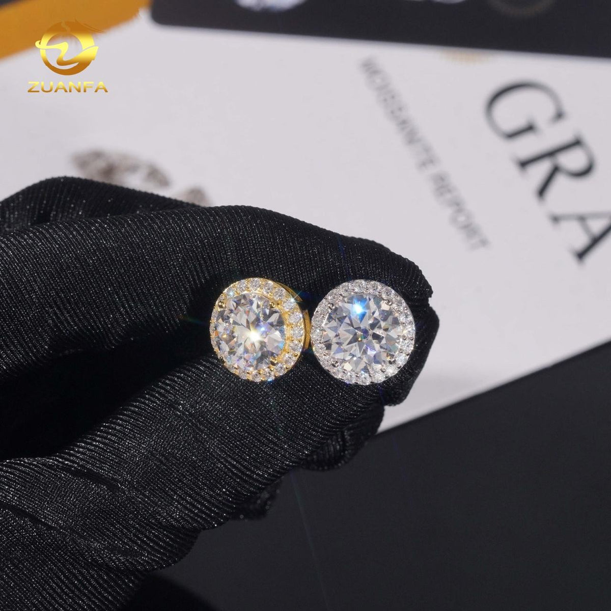 Korean Gold Silver Stud Earrings