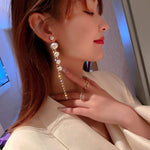 Korean Pearl Drop Earrings