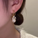 Korean Gold Plated Pearl Drop Earrings