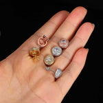Korean Gold Silver Stud Earrings