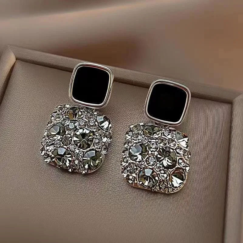 Korean Square Diamond Earring